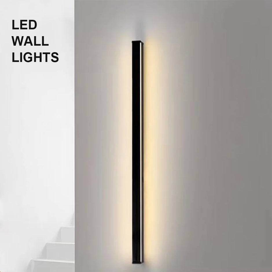 Modern Plug in Long Wall Sconce Indoor Wall Lamp Wall Mounted Light for Bedroom Living Room Hallway