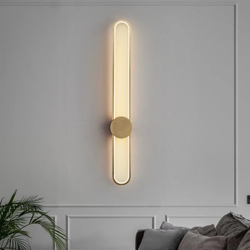 Modern Sconce LED Long Wall Light for Bedroom Living Room Surface Mounted Background Room Decor Wall Lighting Fixture