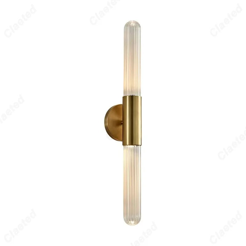European-style New LED Glass Wall Lamp Living Room Corridor Stairs Study Bedroom Bedside Decorative Lighting
