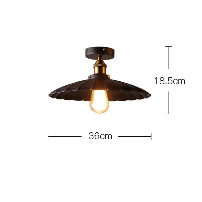 DAMIASMIL Retro Ceiling Lamp for Living Room Dining Room Bedroom Corridor Entrance Ceiling Lights E27 Indoor Lighting Fixtures
