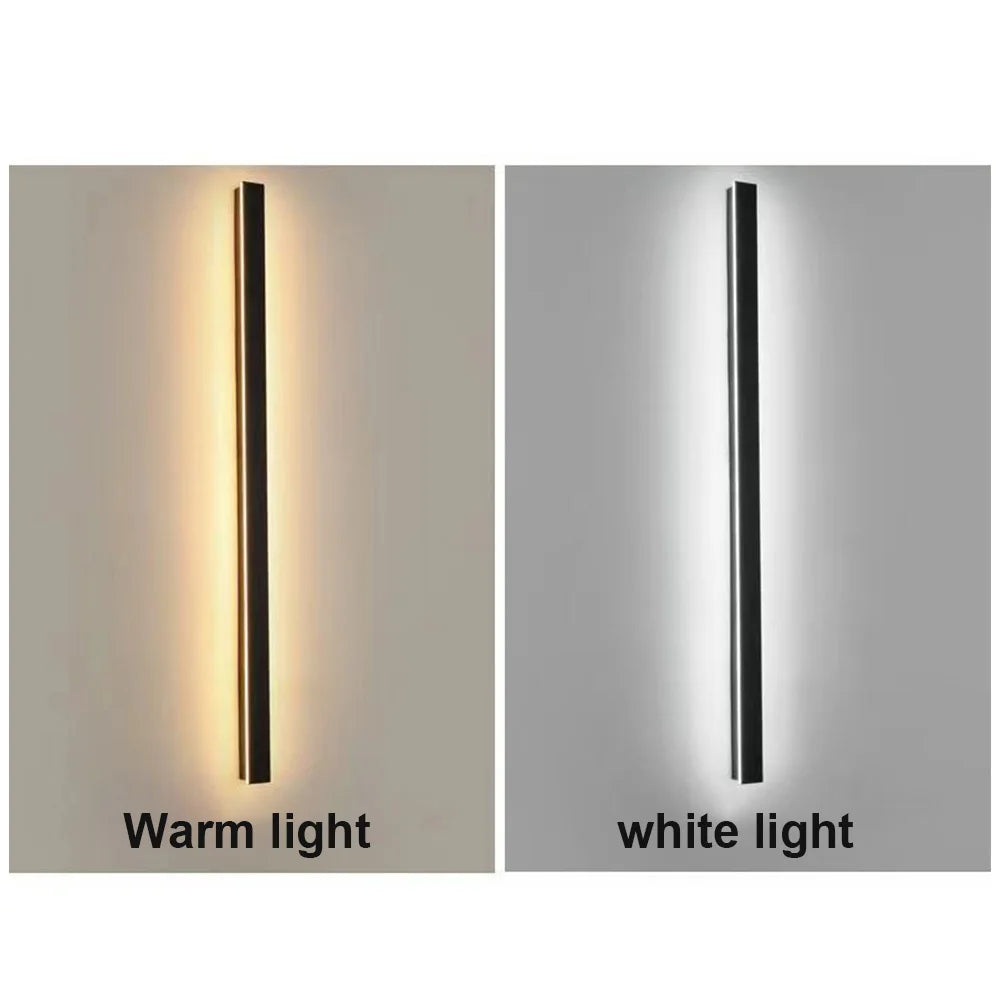 Modern Plug in Long Wall Sconce Indoor Wall Lamp Wall Mounted Light for Bedroom Living Room Hallway