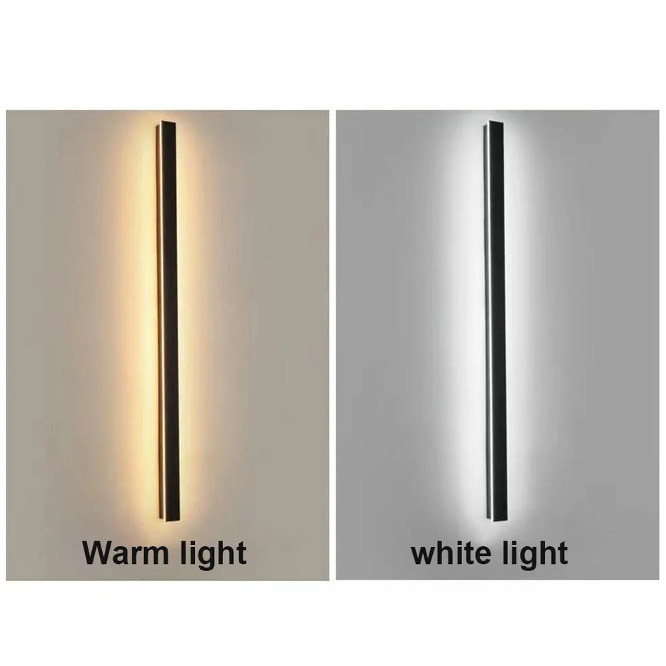 Modern Plug in Long Wall Sconce Indoor Wall Lamp Wall Mounted Light for Bedroom Living Room Hallway