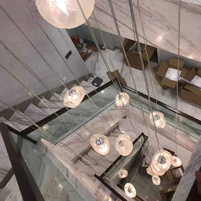 Nordic home decoration, stair chandelier, living room bedroom and dining room Pendant lights, ceiling light, indoor lighting