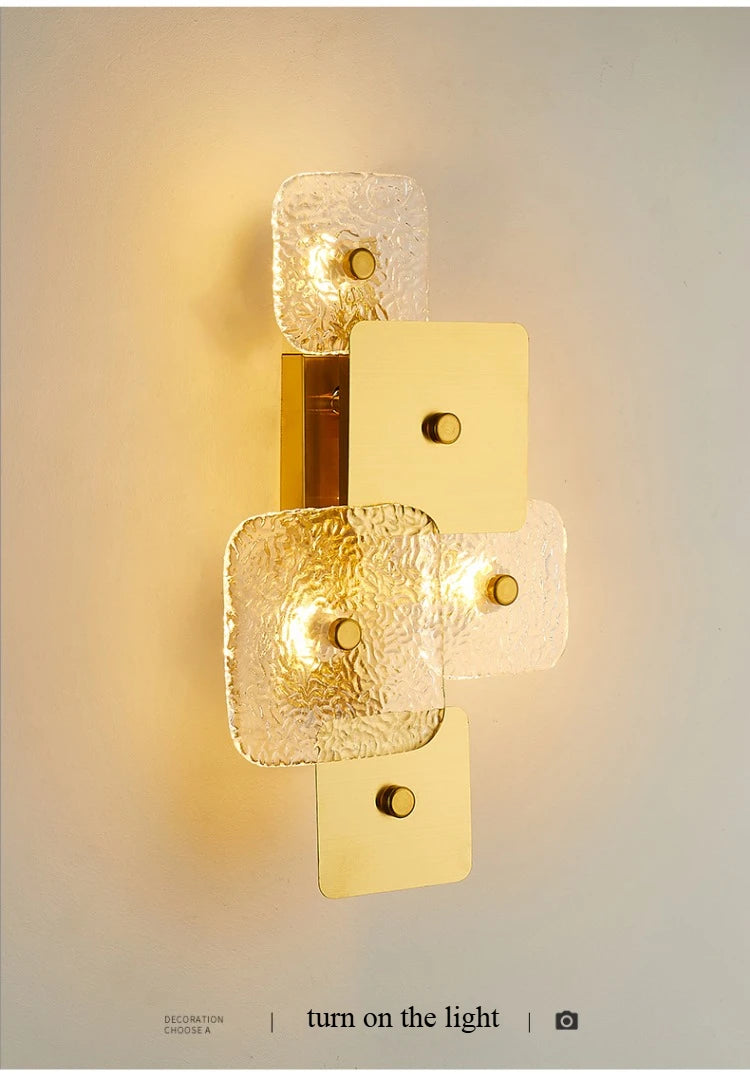 Light living room background wall large wall lamp designer staircase entrance personalized sofa bedroom bedside lamp