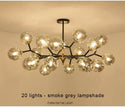 LED Glass Ball Chandelier Pendant Light for Indoor Decorative Lighting - Living Room Bedroom Dining Room
