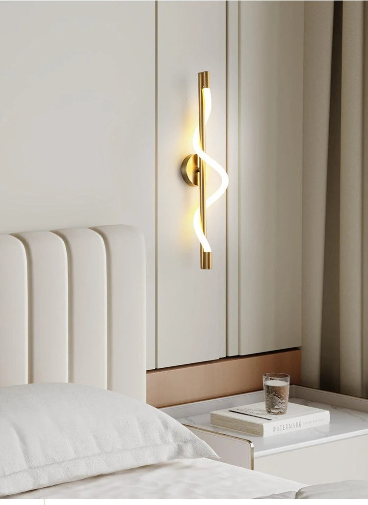 TINLAIBOR Minimalist designer's Wall lamp Living room Background wall Staircase decoration music notation Wall lamps Bedhead