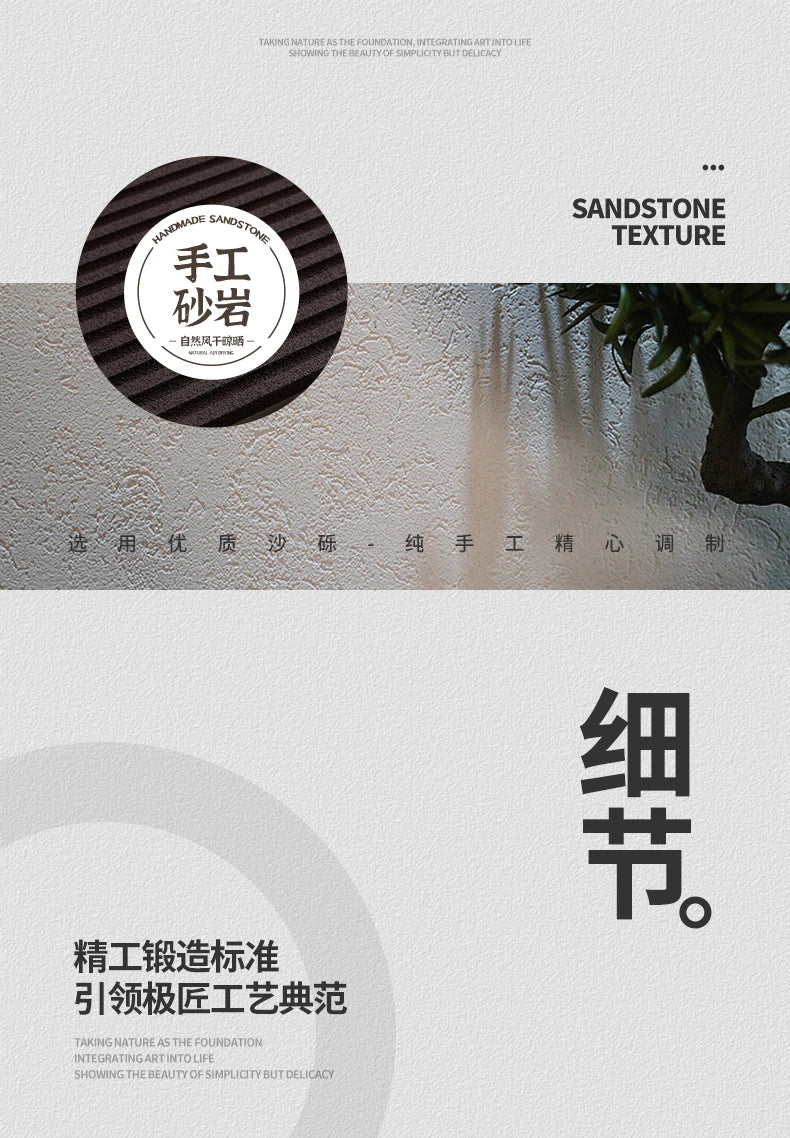 2024 Hydroponic green decorative painting background cream senior living room hanging painting sandstone new LED lights