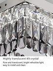 Light Luxury Crystal Ceiling Light Round LED Lamp 2025 New Post-modern Design Upscale Lighting Fixture for Living Room Bedroom