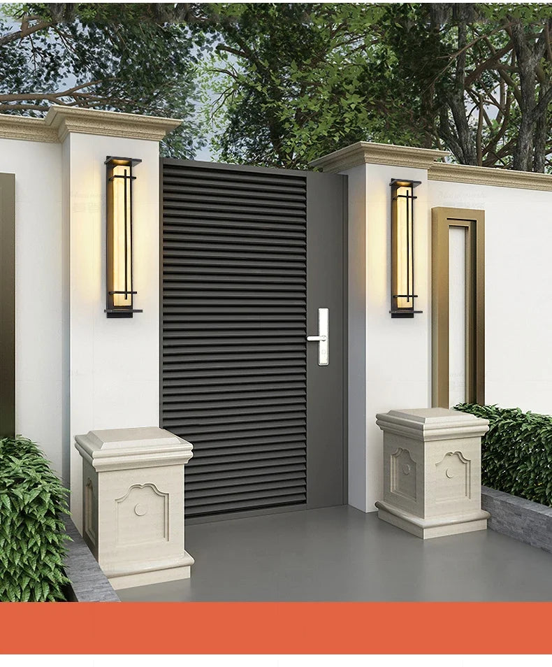 Outdoor Wall Lighting Modern simple villa Waterproof wall lamp Exterior wall Porch Balcony Stainless steel Garden Terrace light