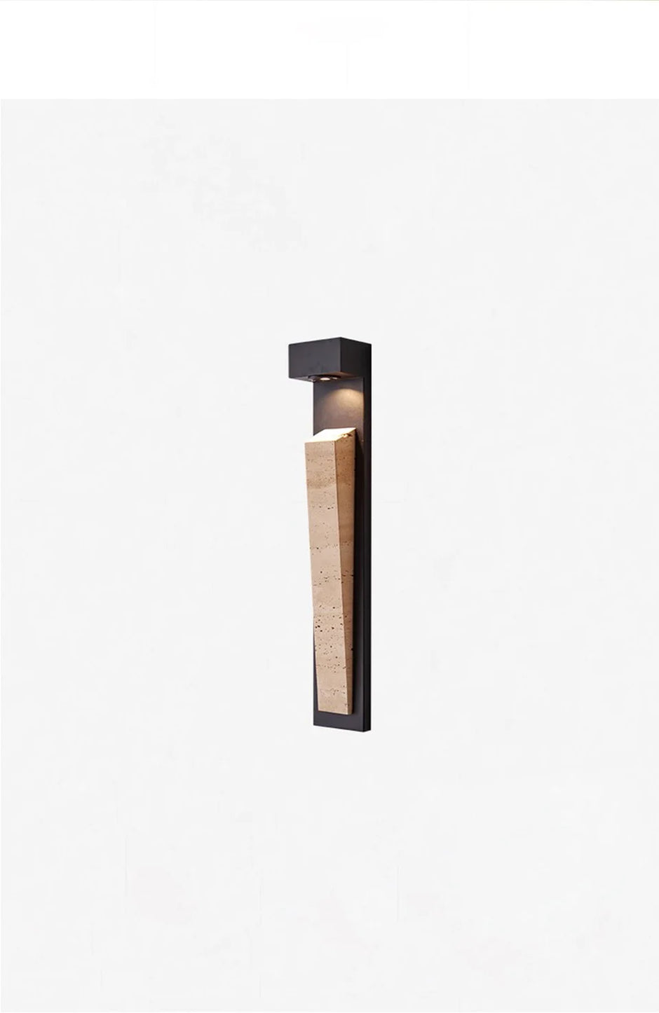 Waterproof Outdoor Wall Light Natural Stone Exterior IP65 Weather-Resistant Lighting for Garden Porch Balcony Villa & Patio Deco
