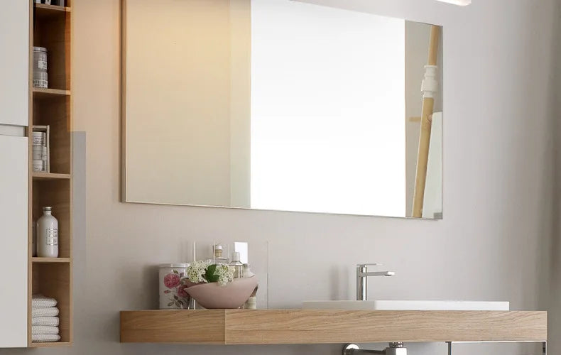 Led Mirror Headlight Bathroom Easy installation Nordic Bathroom Mirror Cabinet Mirror Light Hotel Aisle Painting Headlight