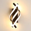 Curved Spiral Design LED Wall Lamp for Bedroom Bedside Corridor Living Room Staircase Corridor Lighting Fixture Home Decor Light