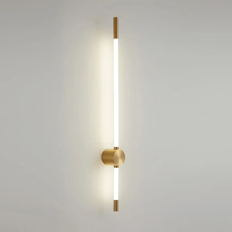 Modern LED Long Wall Lights for Bedroom Lighting Living Room Background Decorate Stairs Lamp Hotel Black Gold Sconce Fixtures