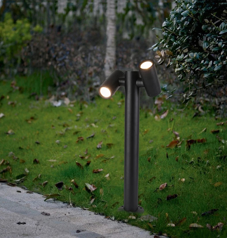 Outdoor Double Head Can Be Rotated 180° Lawn Light Creative Garden Garden Light Villa Garden LED Garden Light