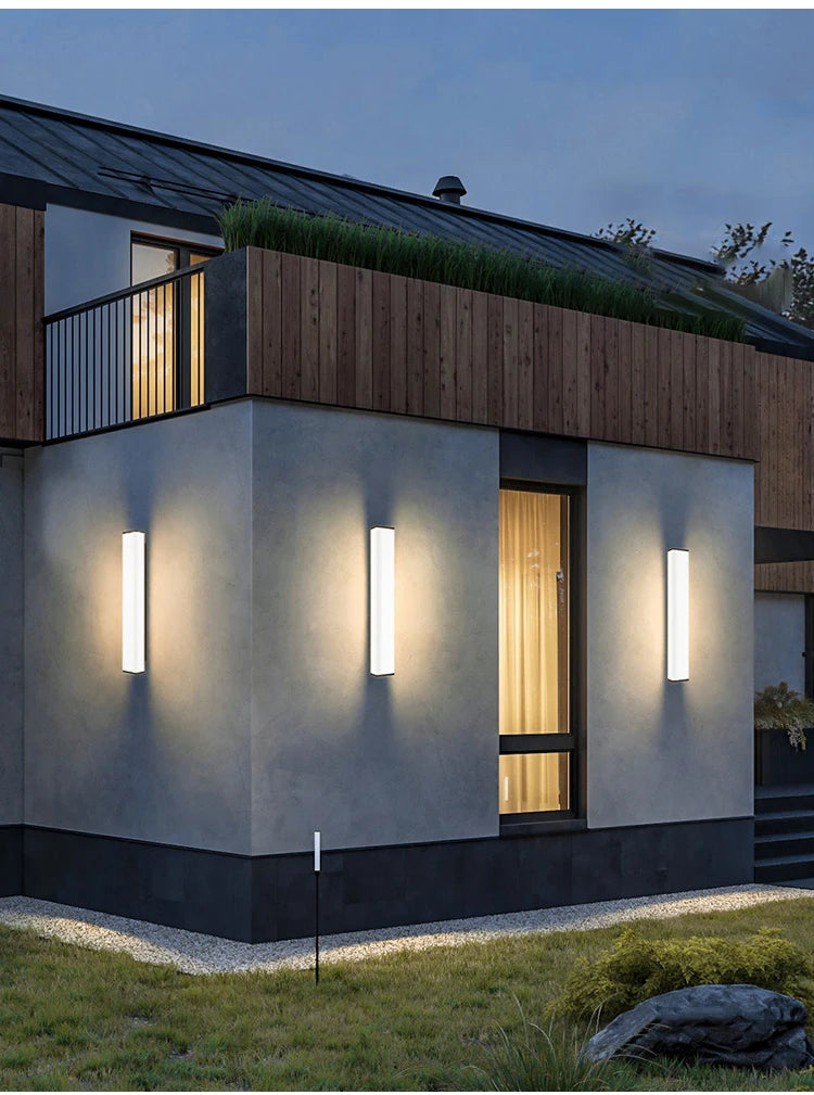 Stainless steel outdoor wall lamp outdoor wall lamp outdoor Led outdoor lighting long wall lamp waterproof IP65 outdoor garden l