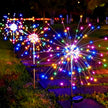 LED Firework Garden Decor Lights Solar Power Waterproof Outdoor Path Solar Lawn Lamp for Villa Patio Balcony Street