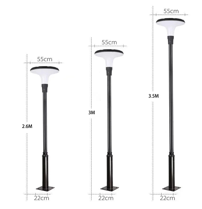 Pole Mounted Solar Energy Led Street Lamp with CE for Outdoor Street Road Pathway Garden Lawn Park Yard Patio Gate Landscape