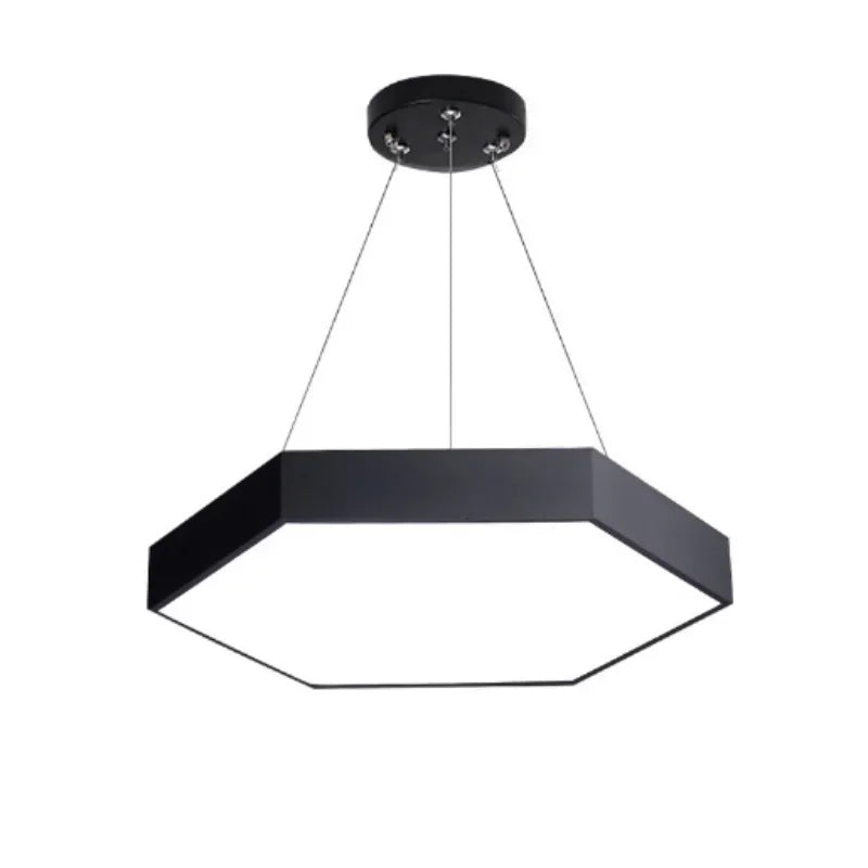 Creative Hexagonal Led Lamps Office Chandelier Round Simple Y-shaped splicing Special-Shaped Chandelier Gym Office Light
