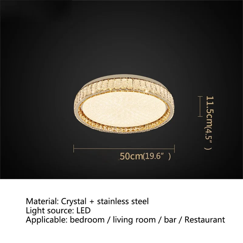 WPD Modern Simple Ceiling Lamps Creative LED Crystal Decorative For Home  Lighting