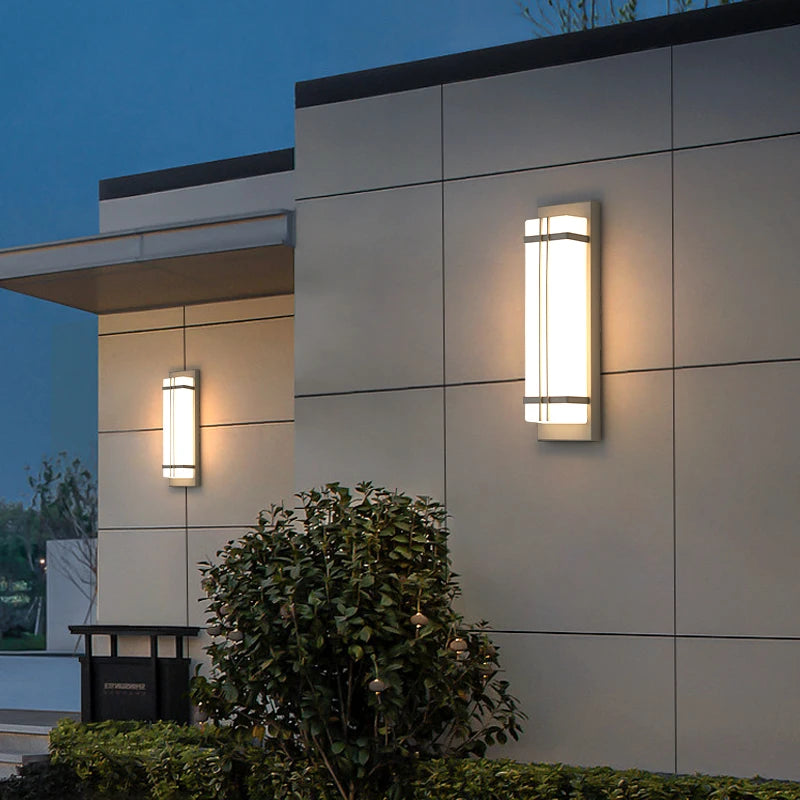 Outdoor wall lamp waterproof wall lamp Internet celebrity creative balcony aisle stairs bedroom living room new Chinese
