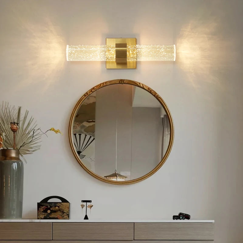 Modern Bubble Crystal LED Wall Lamps Bathroom Dresser Living Room Bedroom Mirror Wall Sconces Indoor Decoration Lighting Lustres