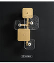 Modern Gold Full Copper Glass Living Room Wall Lamps Hotel Lobby Aisle Villa Bathroom Bedroom Home Art Deco Wall Lights