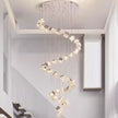 Modern home decoration crystal chandelier, stair Pendant lamp, living room Pendant lights, interior lighting
