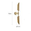 Moderm Luxury Single Double Head Wall Lamp Golden Lnclined Tube Wall Light Mirror Light Stair Living Room Bedroom Deco Luminaire
