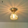 Modern Pendant Ceiling Lamp with Glass Shade for Kitchen Aisle Balcony Bedroom Home Art Deco Led Ceiling Lights Fixtures E27