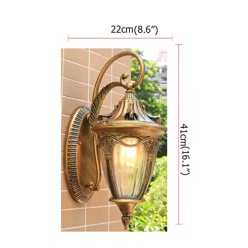 Outdoor Wall Lamp Classical Light Retro LED Sconces Waterproof ideal for  Decoration