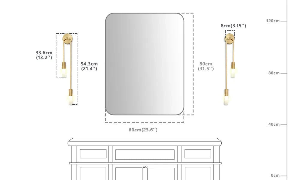 Modern Led Wall Light Gold Nordic Long Strip Wall Lamps for Living Room Bedroom Bathroom Hall Corridor Background Indoor Decor