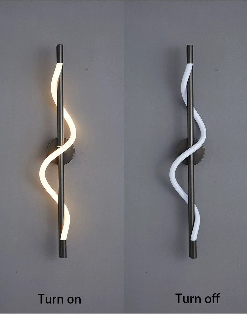 TINLAIBOR Minimalist designer's Wall lamp Living room Background wall Staircase decoration music notation Wall lamps Bedhead