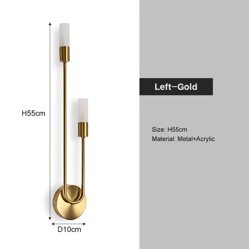 Nordic LED Wall Lights with G9 Light Bulb Hardwired AC85-265V Indoor LED Wall Lamps Bedroom Wall Sconce for Kitchen Corrdior