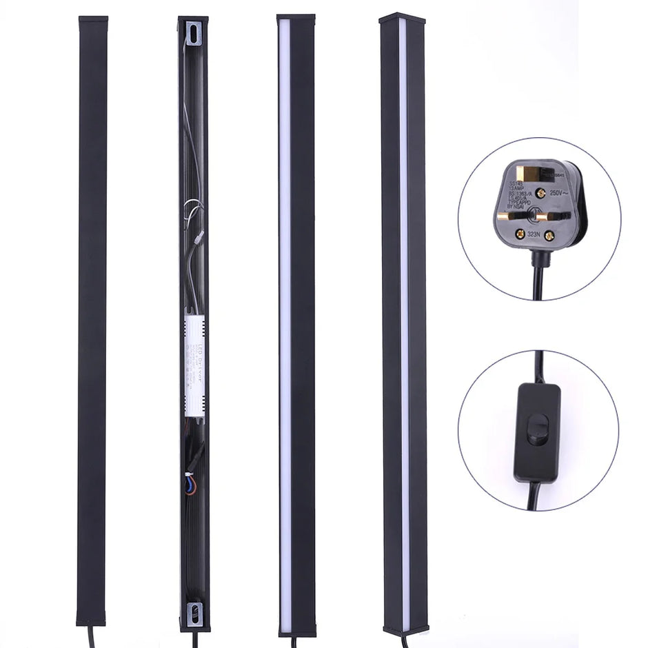 Modern Plug in Long Wall Sconce Indoor Wall Lamp Wall Mounted Light for Bedroom Living Room Hallway