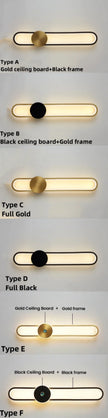 Modern Sconce LED Long Wall Light for Bedroom Living Room Surface Mounted Background Room Decor Wall Lighting Fixture