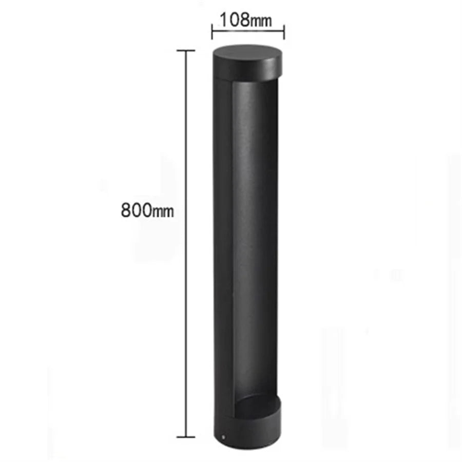 10W Outdoor Garden Landscape Path Light Waterproof Villa Backyard Lawn Bollard Lighting Square Exterior Lawn Column Light
