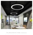 LED round Ring Chandelier Industrial Style for Office Shop Lobby Circle Engineering Lighting Fixture