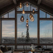 Designer Creative Stained Glass Single Chandeliers, Nordic Simple Bedside Cafe Dining Room Led Small Decorative Lighting