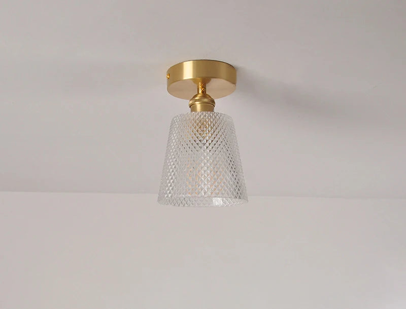 Modern Pendant Ceiling Lamp with Glass Shade for Kitchen Aisle Balcony Bedroom Home Art Deco Led Ceiling Lights Fixtures E27