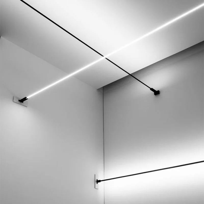 Minimalist LED Skyline Linear Light COB Modern Wall Lamp for Living Room Bedroom Art Exhibition Wall DIY Decor Strips Sconce