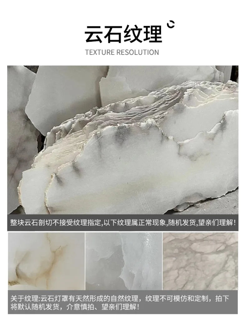 Italian Wall Lamp Natural Marble Bedside LED Light for Bedroom Villa Entryway Hallway Living Room Indoor Decorative Lighting