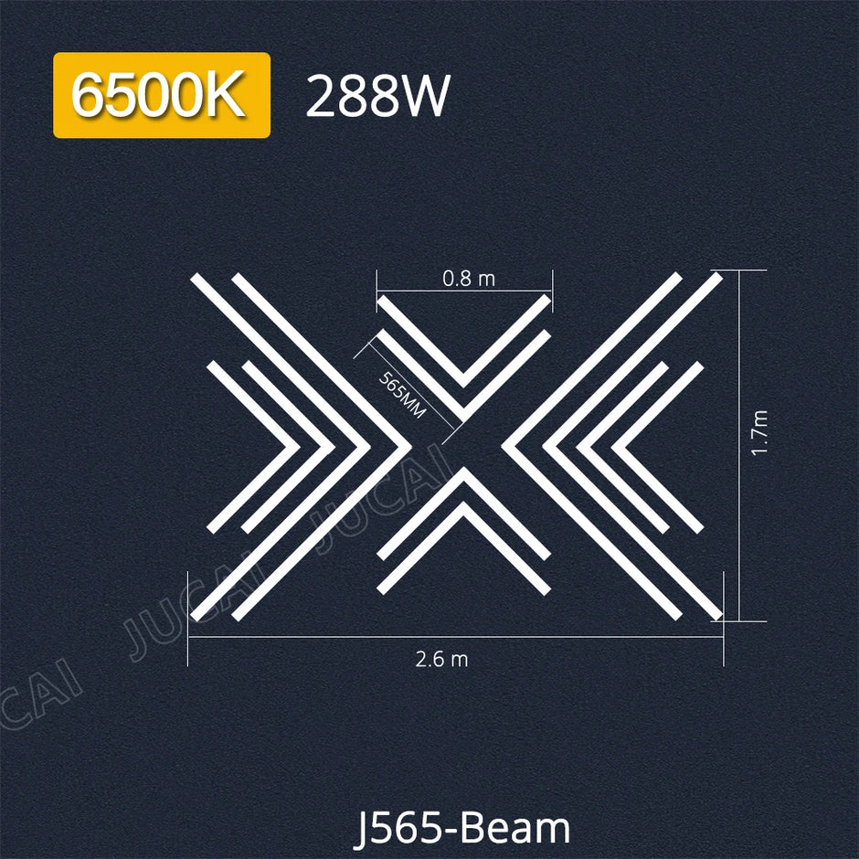 6500K  LED tube combination rectangular sleeve lamp made of PC material,lightweight For garage light,barber shop bedroom
