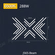 6500K  LED tube combination rectangular sleeve lamp made of PC material,lightweight For garage light,barber shop bedroom
