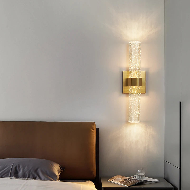 Modern Bubble Crystal LED Wall Lamps Bathroom Dresser Living Room Bedroom Mirror Wall Sconces Indoor Decoration Lighting Lustres