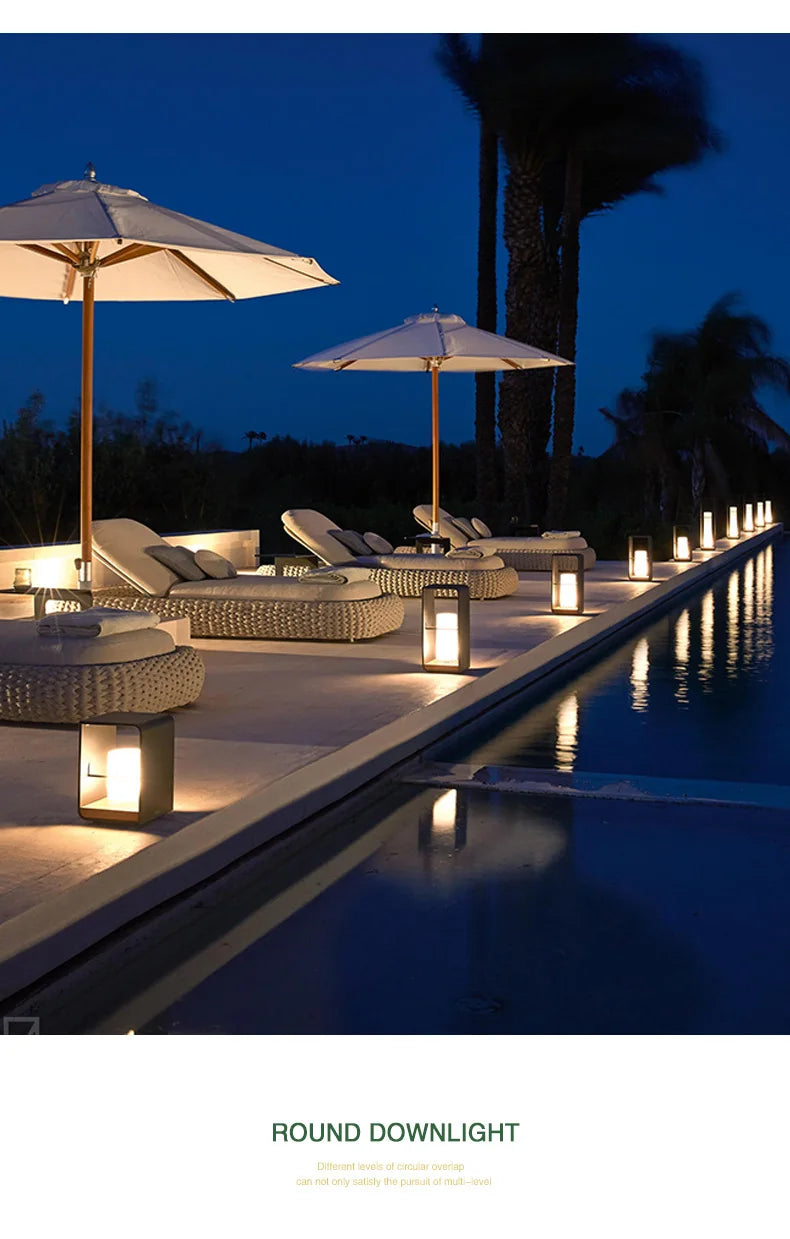 Garden Light Solar LED Light Fence Light Outdoor Waterpoof Landscape Lighting Lawn Lamp Villa Courtyard Decor Floor Lamps