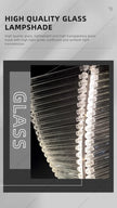Hotel Living Room Hanging Led Chandelier Hotel Restaurant Large Led Chandelier Modern Pendant Light Glass Lights Lobby