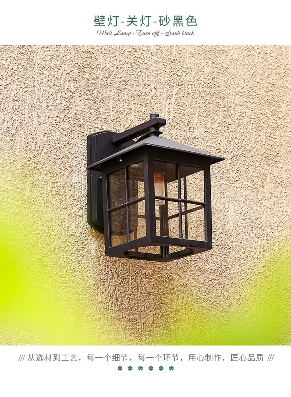 Outdoor Waterproof Wall Lamp Simple Modern Hotel Restaurant Clothing Store Decorative Lighting Villa Gate Balcony Lamp