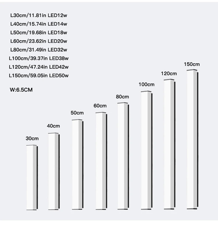 Stainless steel outdoor wall lamp outdoor wall lamp outdoor Led outdoor lighting long wall lamp waterproof IP65 outdoor garden l