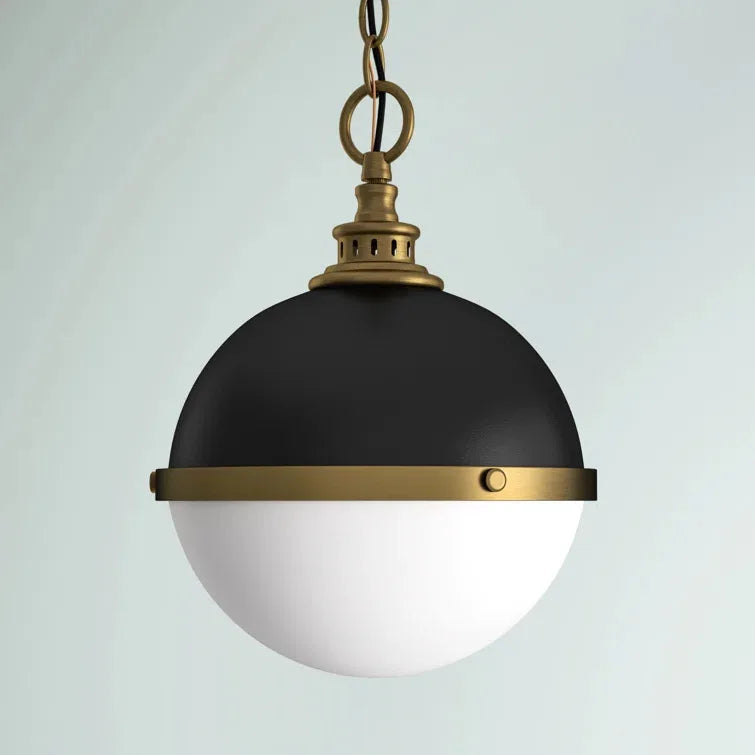Retro Restaurant Dining Table Single Head Iron Pot Lid Lampshade Industrial Style Store Art Deco LED Round Chandelier