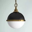 Retro Restaurant Dining Table Single Head Iron Pot Lid Lampshade Industrial Style Store Art Deco LED Round Chandelier